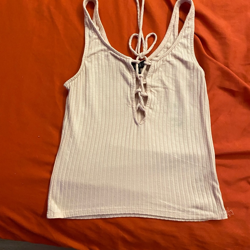 Light pink crosscross tank top